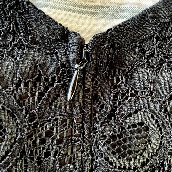 Black French Lace Dress - Picture 5 of 9